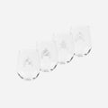 Silks Stemless Wine Glass Set Of 4