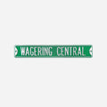 Wagering Central Street Sign