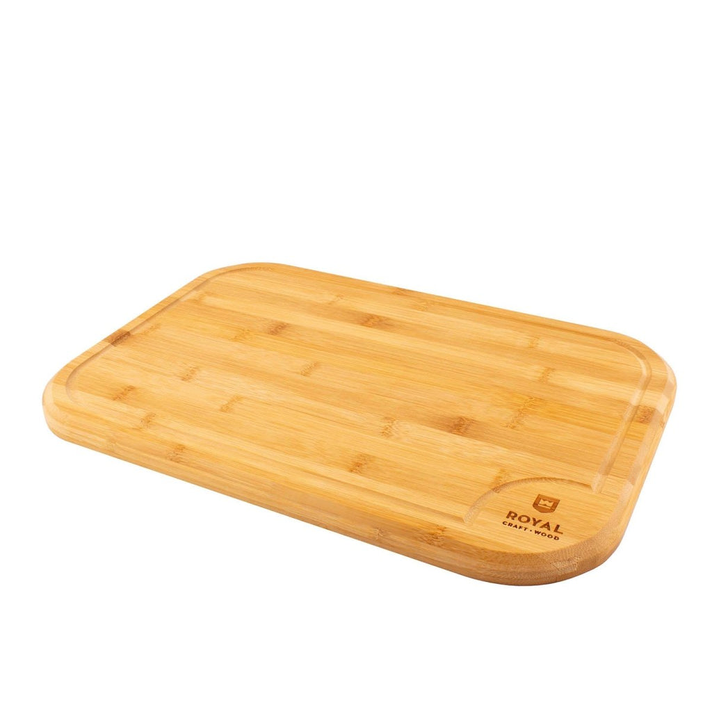 Bamboo Cutting Board - Rounded - 18 x 12