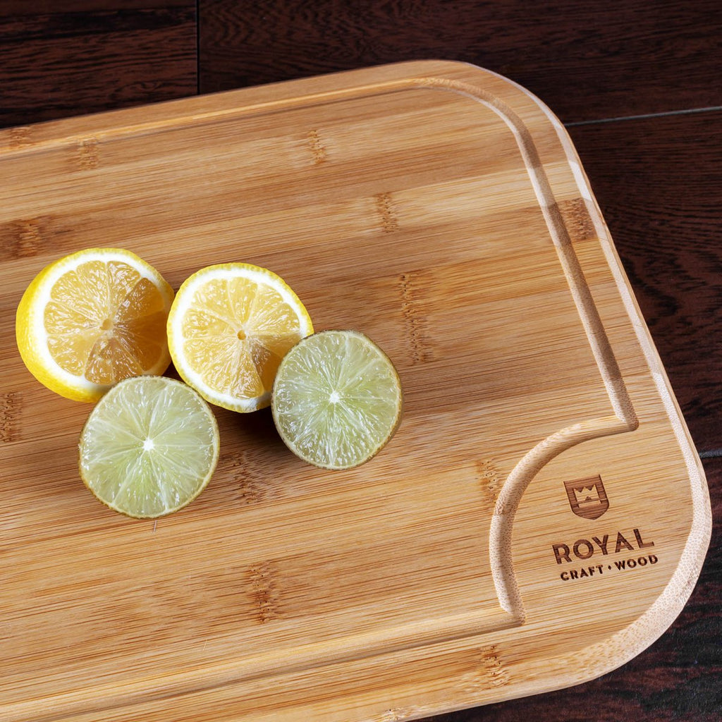 Bamboo Cutting Board - Rounded - 18 x 12