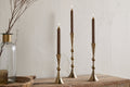 Javanee Candle Holder - Antique Brass