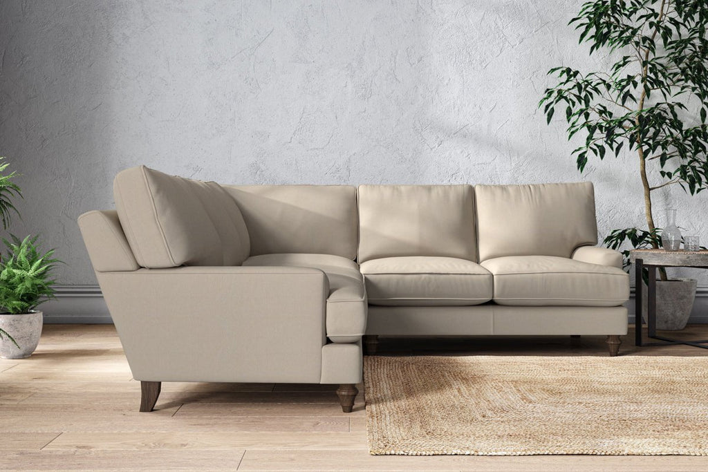 Marri Large Corner Sofa - Recycled Cotton Stone