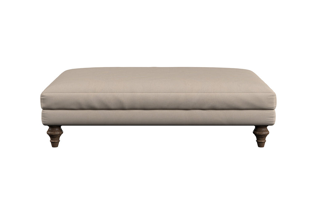 Marri Large Footstool - Recycled Cotton Horizon