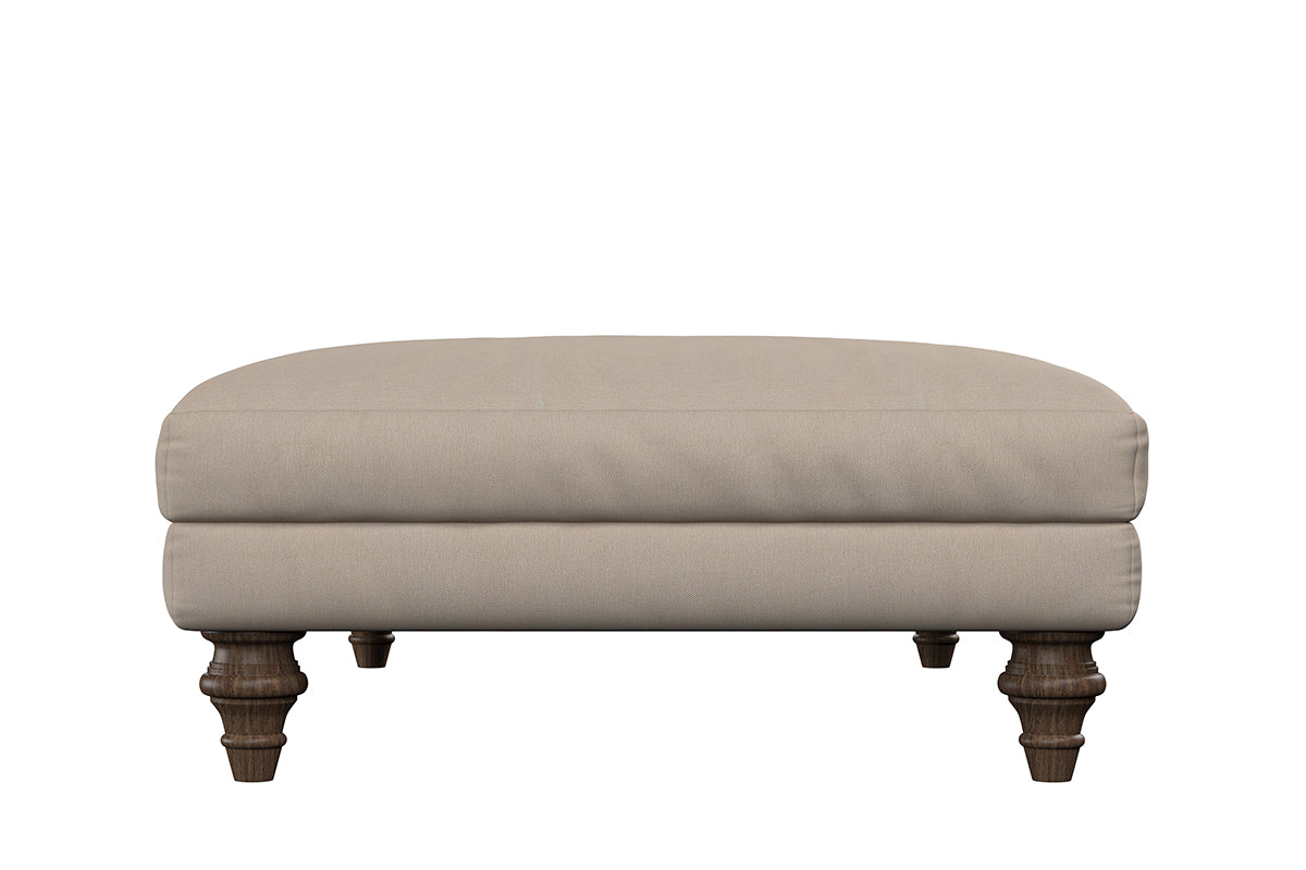 Marri Large Footstool - Recycled Cotton Horizon