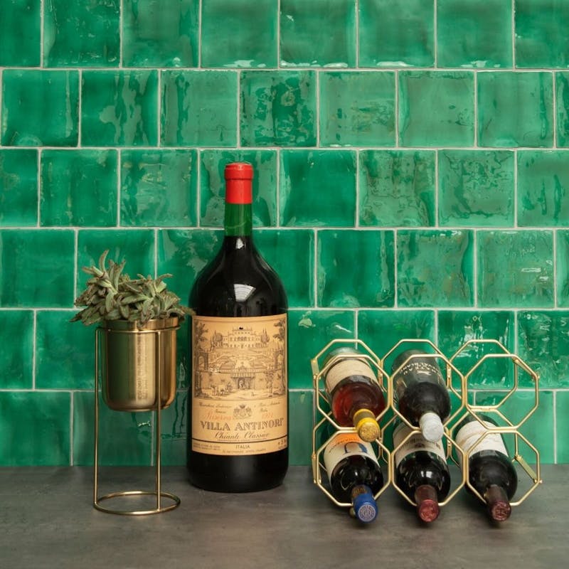 Honeycomb Wine Rack, Gold