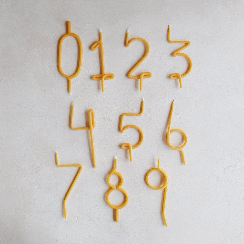 Handmade Beeswax Celebratory Candles