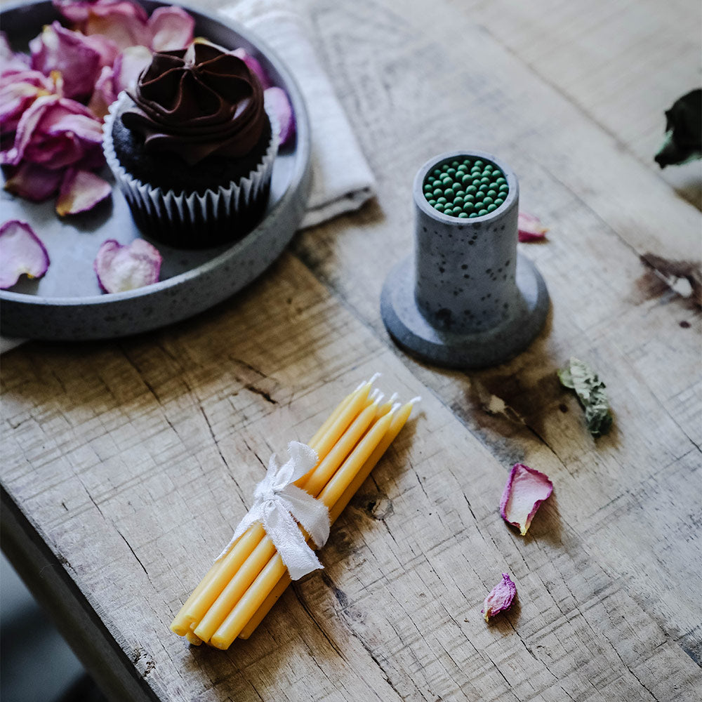 Handmade Beeswax Celebratory Candles