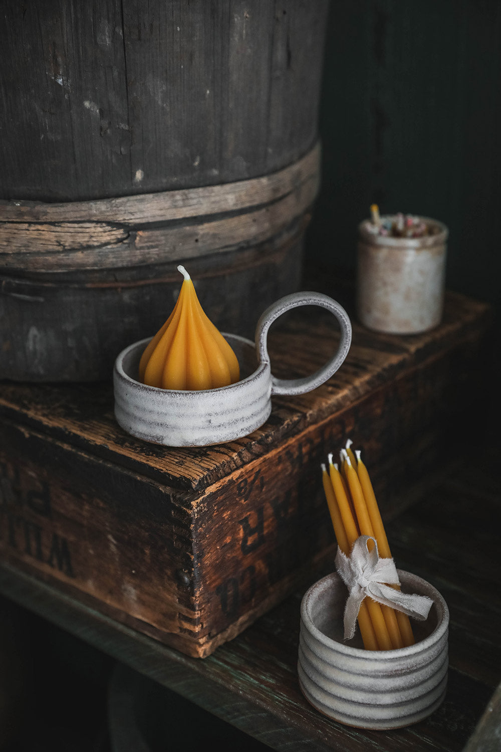 Handmade Beeswax Celebratory Candles