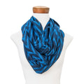 Handcrafted Cotton Infinity Scarf - Jaspe Blue