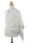 Thai White Cotton Scarf - Breezy White