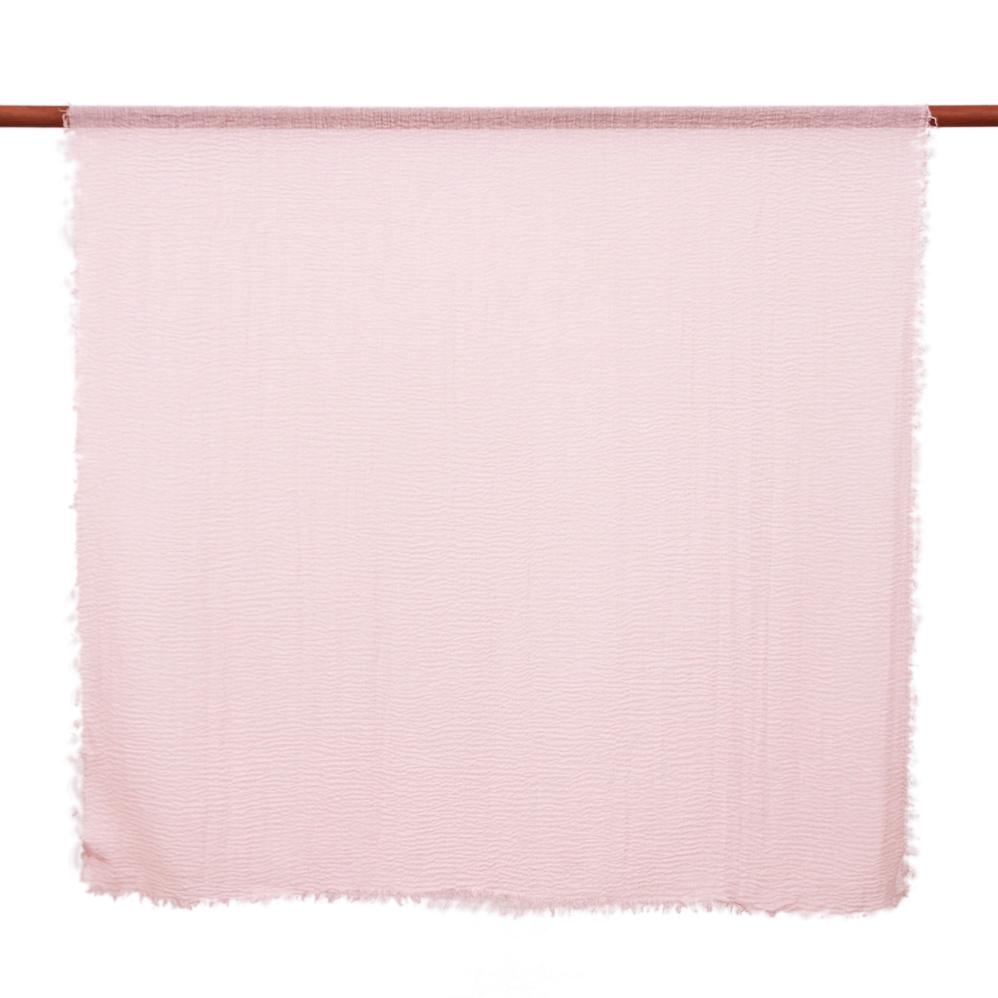 Set of 2 Woven Soft Petal Pink and Cerulean Cotton Scarves - Celestial Facets