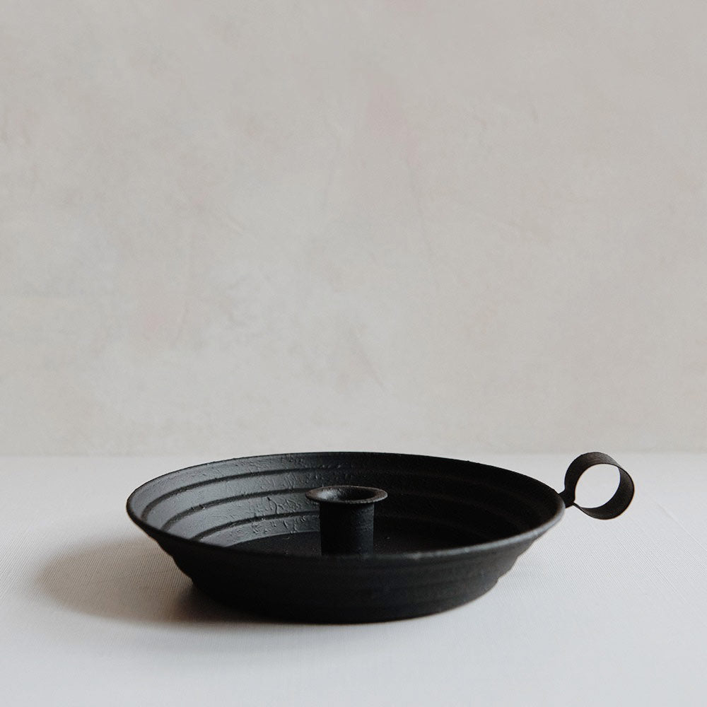 Round Candle Holder with Handle